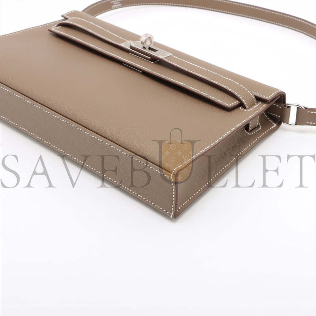 H**mes kelly elan veau madame etoupe silver hardware (28*15.5*4cm)